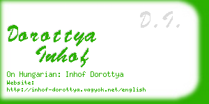 dorottya inhof business card